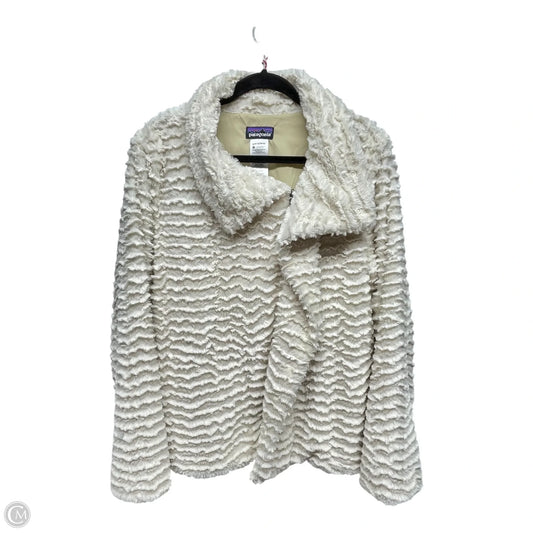 Jacket Faux Fur & Sherpa By Patagonia In Cream, Size: Xl