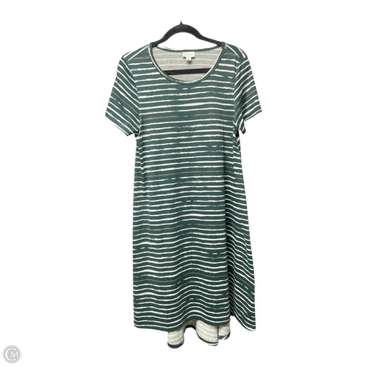Dress Casual Midi By Lularoe In Striped Pattern, Size: M