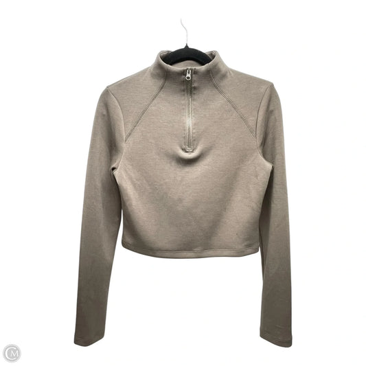 Sweatshirt Collar By Clothes Mentor In Brown, Size: L