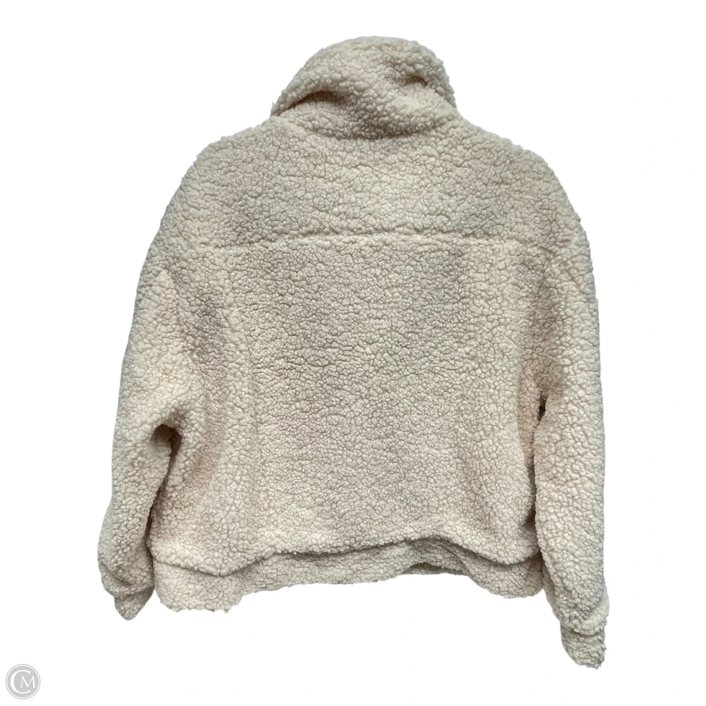 Jacket Faux Fur & Sherpa By Charlie Paige In Cream, Size: Xl