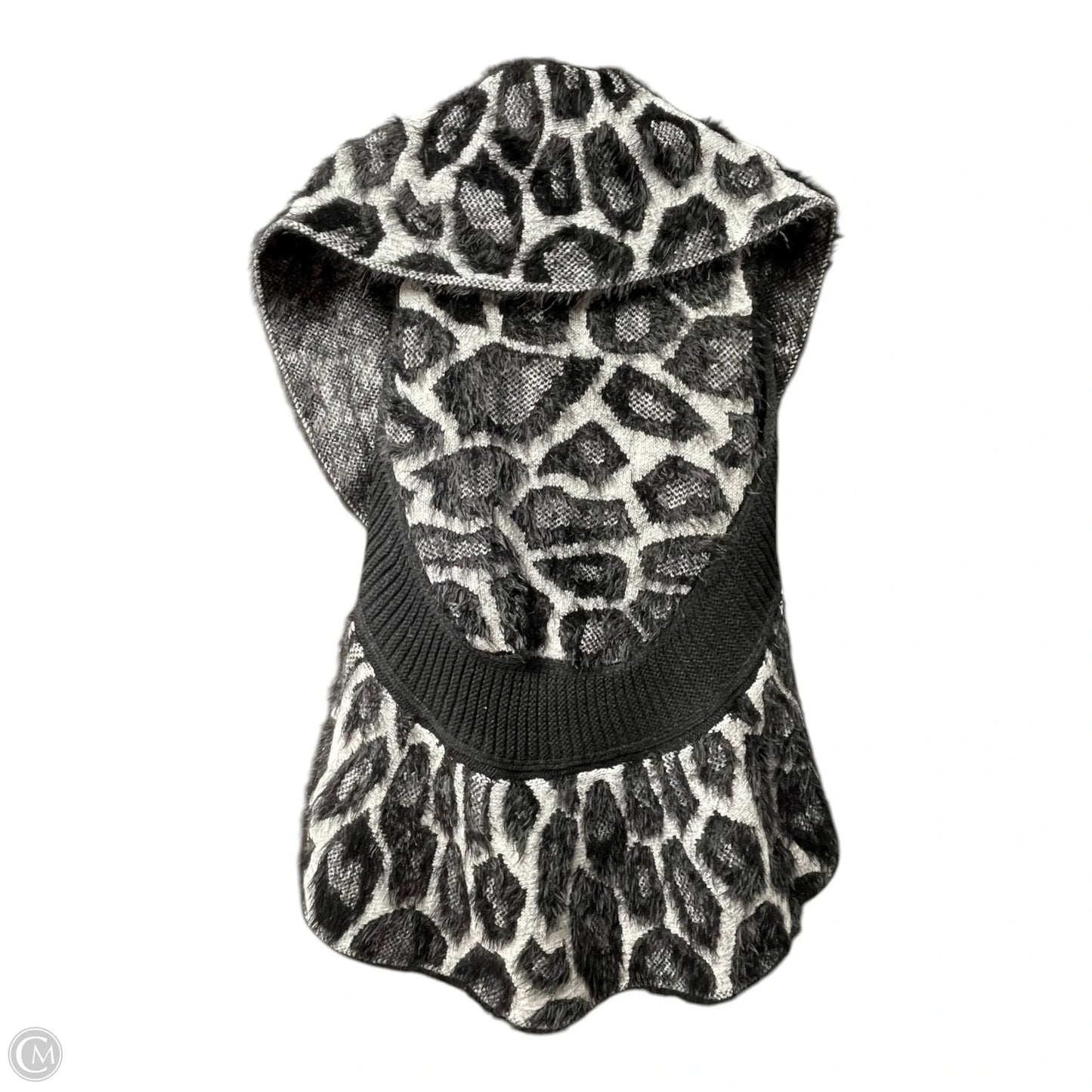 Cardigan By Sioni In Black & Grey, Size: M