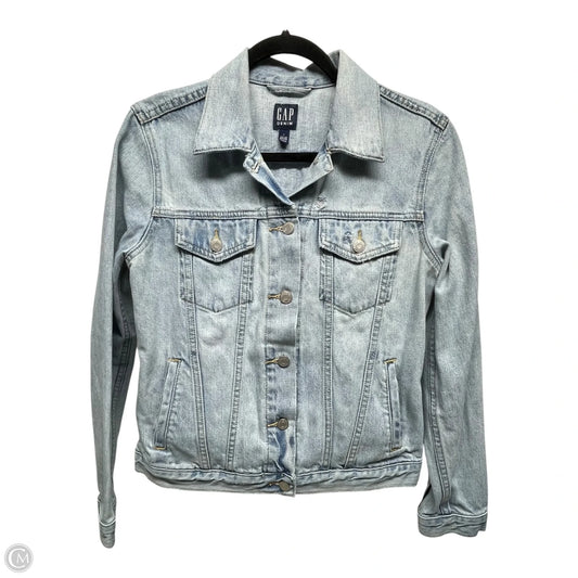 Jacket Denim By Gap In Blue Denim, Size: S