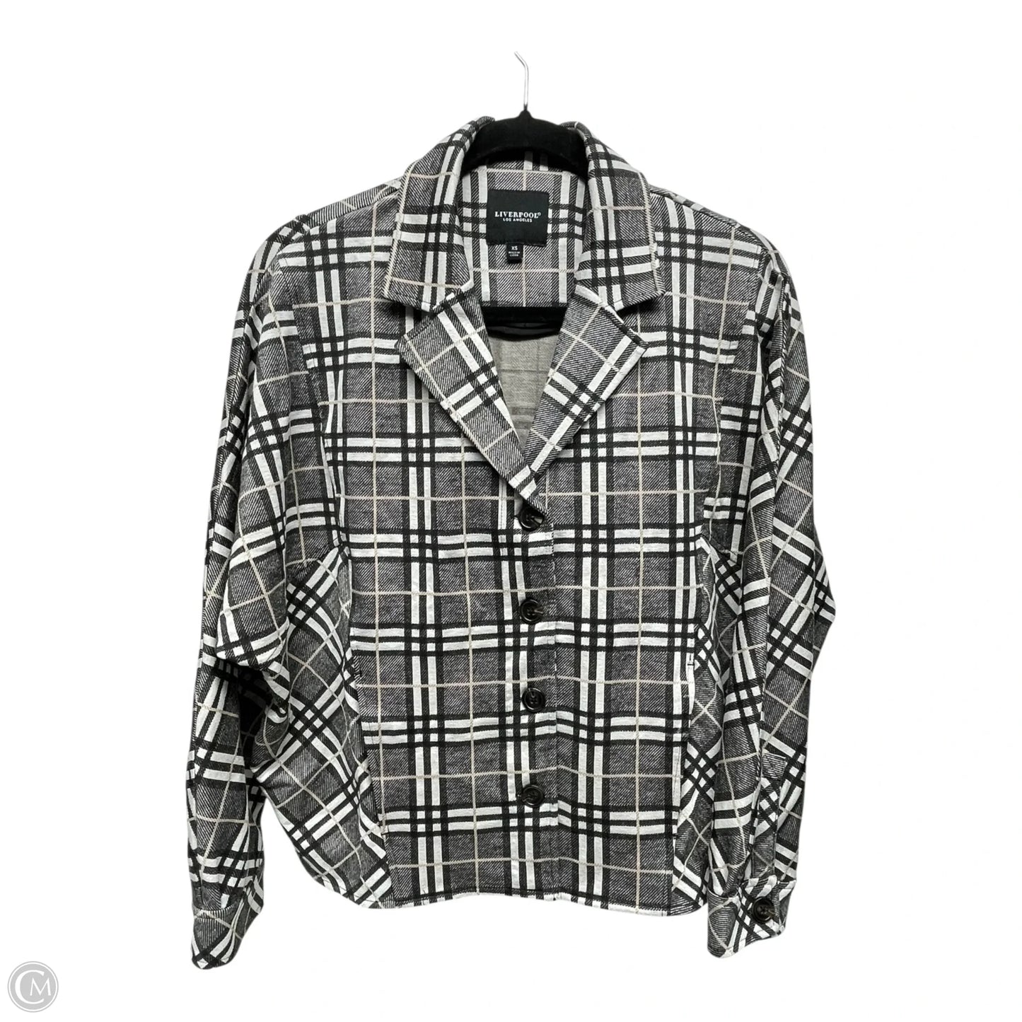 Blazer By Liverpool In Plaid Pattern, Size: Xs