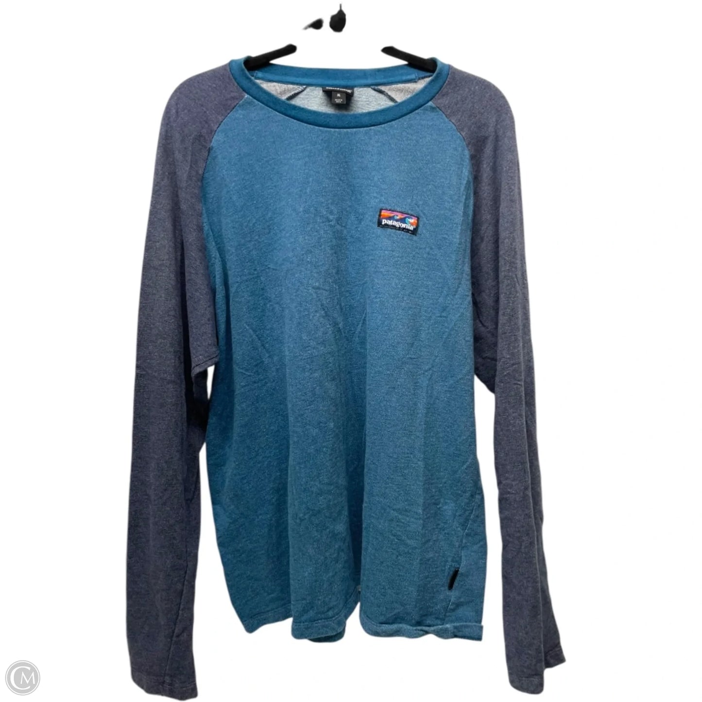 Top Long Sleeve By Patagonia In Blue, Size: Xl