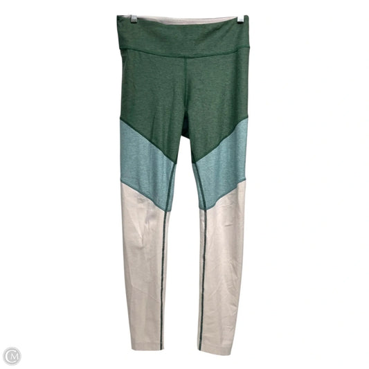 Athletic Leggings By Outdoor Voices In Green & Grey, Size: M