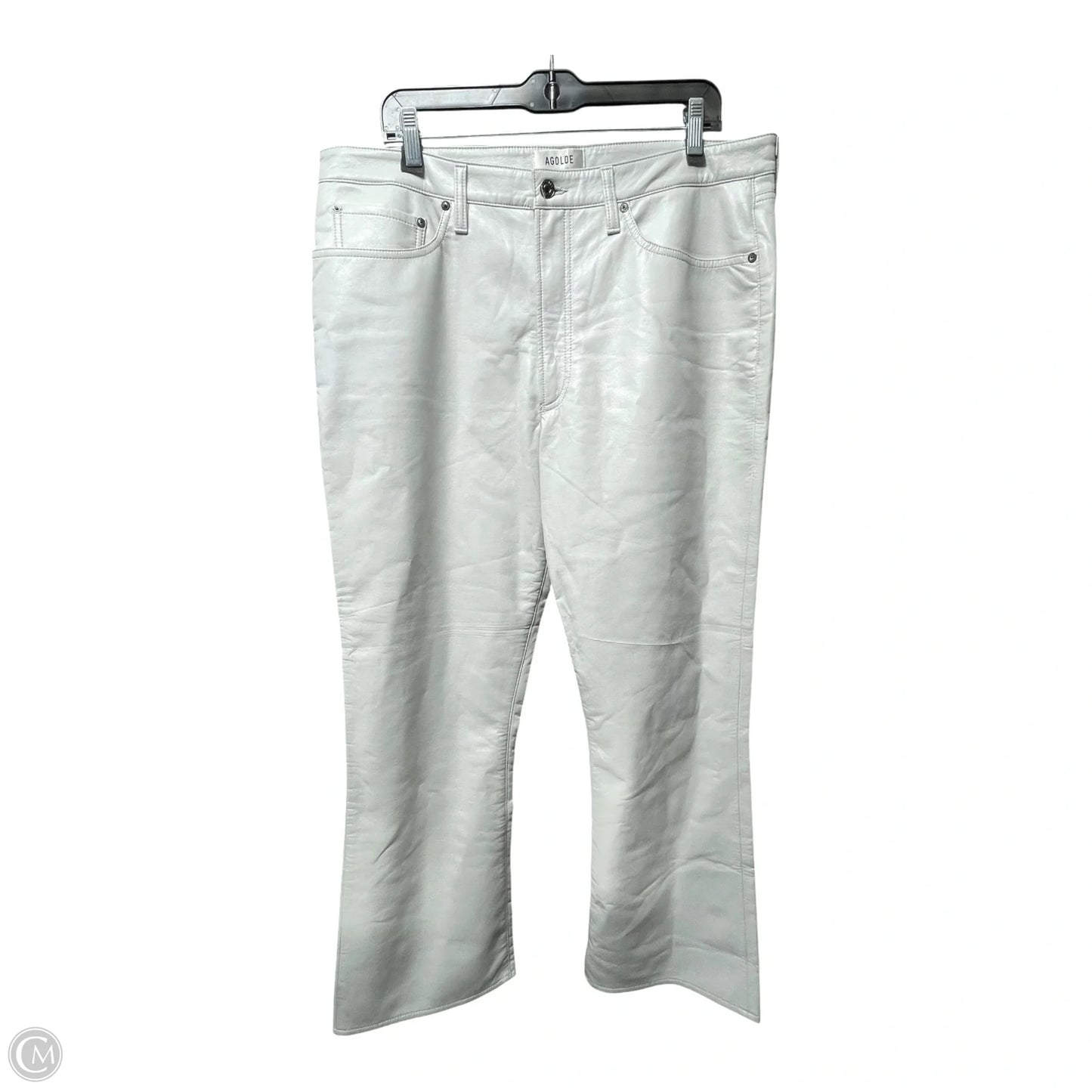 Jeans Boot Cut By Agolde In Ivory, Size: 18