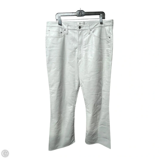 Jeans Boot Cut By Agolde In Ivory, Size: 18