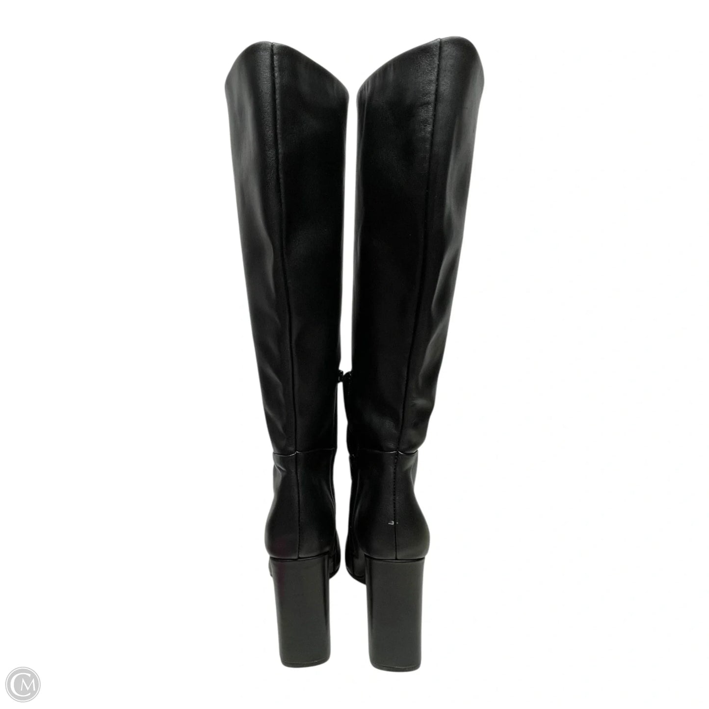 Boots Mid-calf Heels By Steve Madden In Black, Size: 9.5