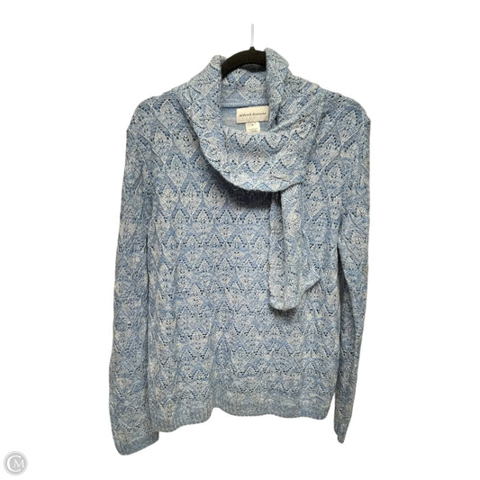 Sweater By Alfred Dunner In Blue & White, Size: M
