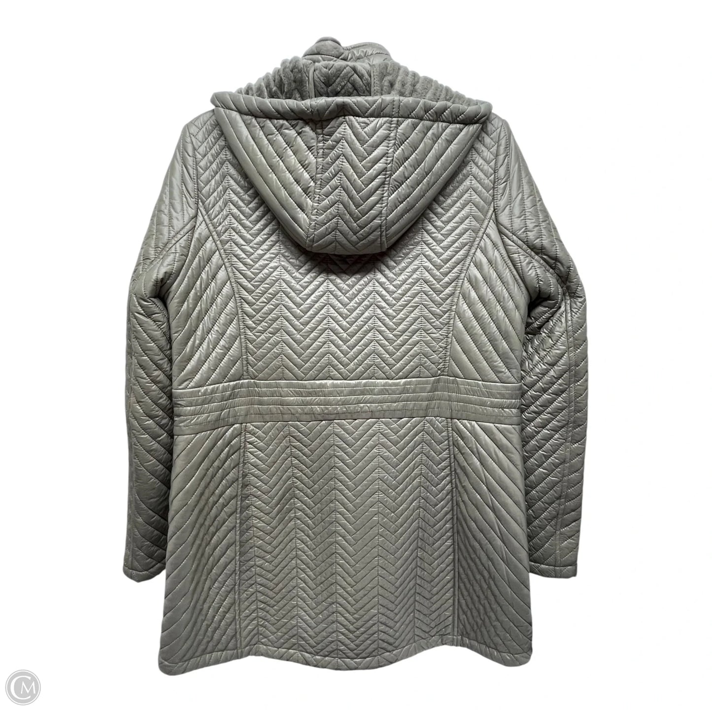 Coat Puffer & Quilted By Via Spiga In Green, Size: L