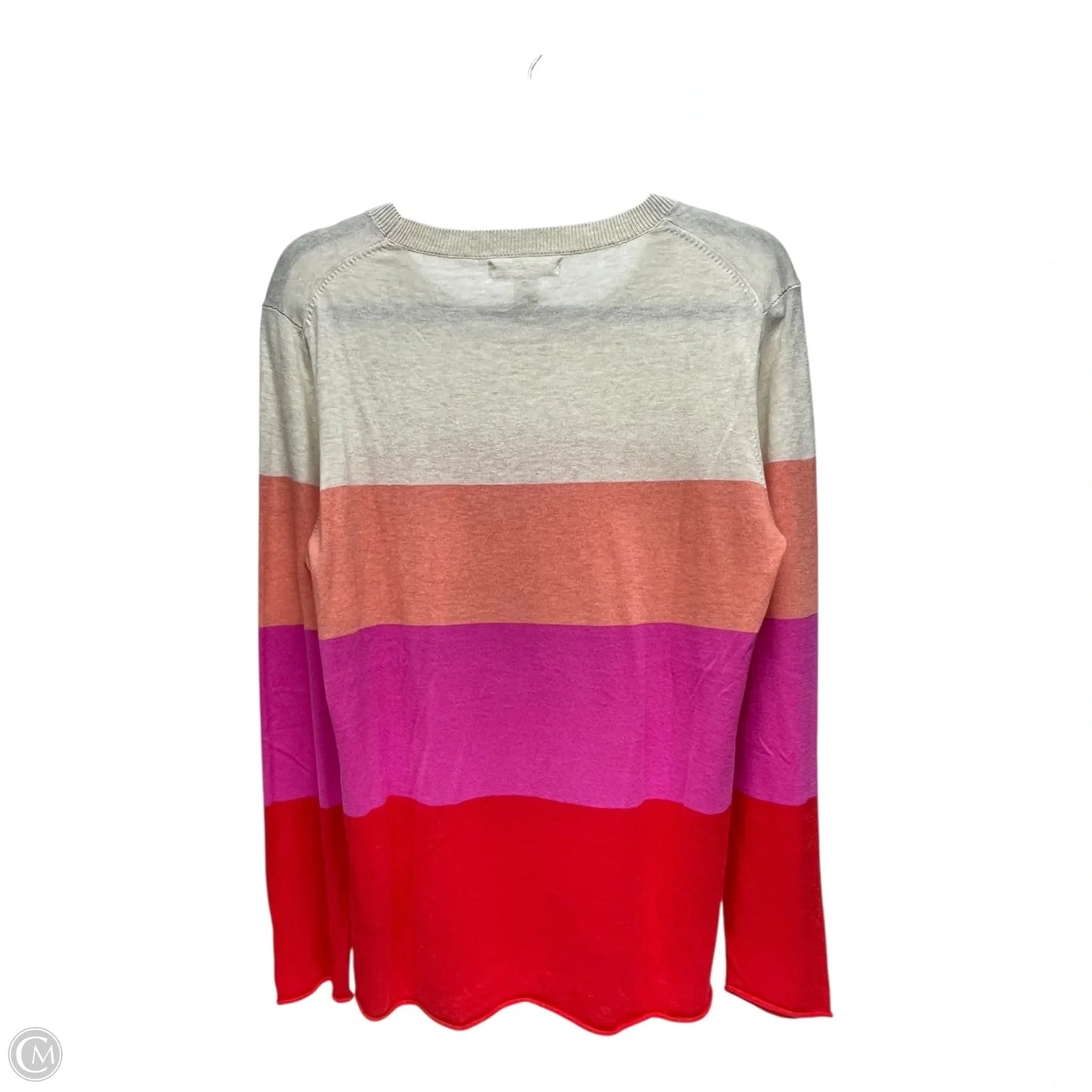 Top Long Sleeve By Banana Republic In Multi-colored, Size: L