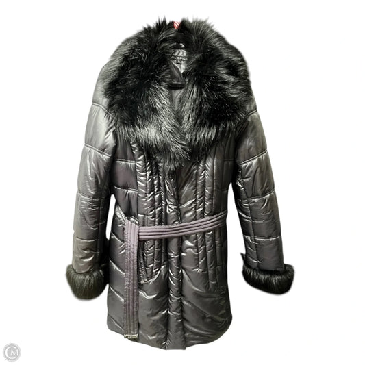Coat Puffer & Quilted By Via Spiga In Black, Size: Xl