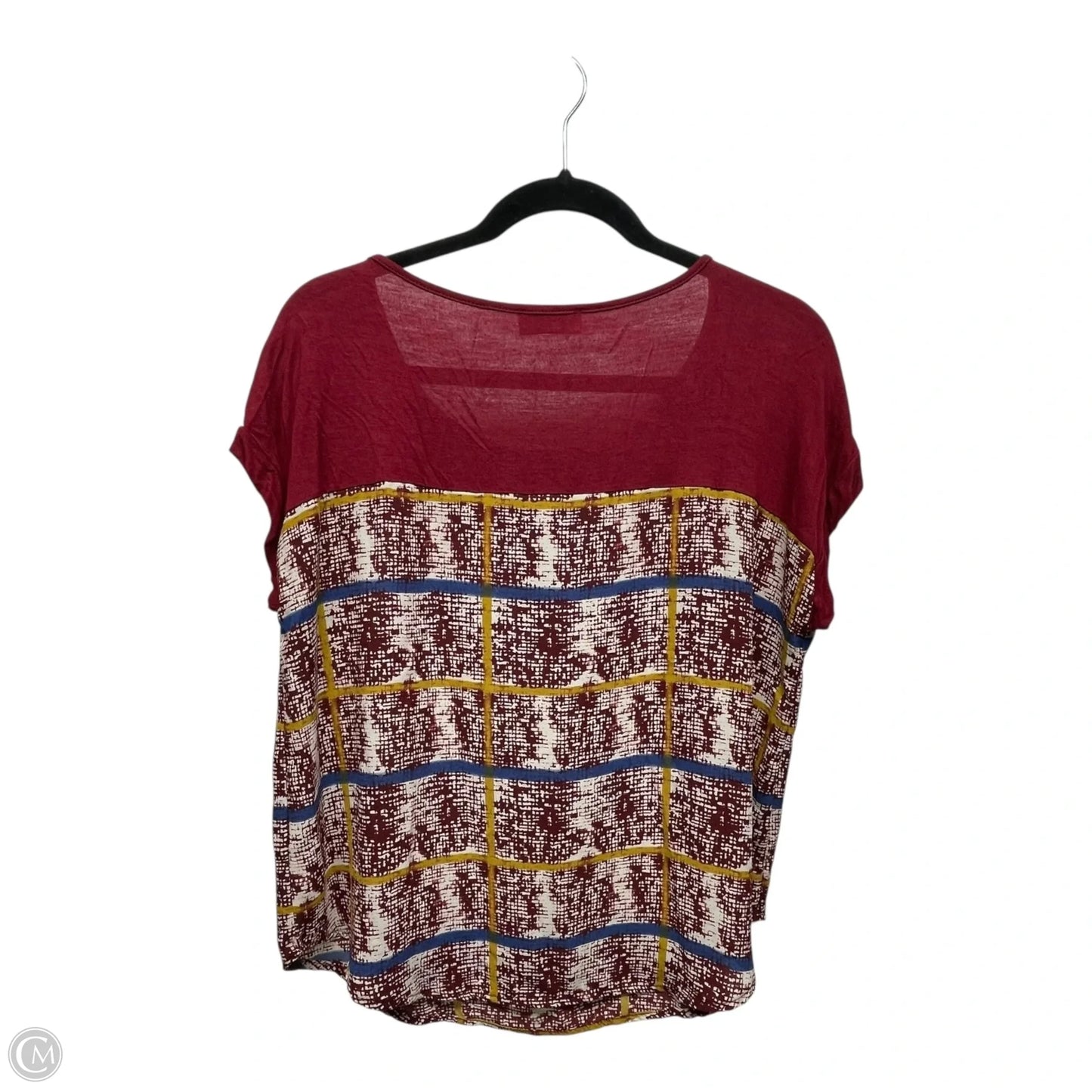 Top Short Sleeve By Papermoon In Multi-colored, Size: Lp