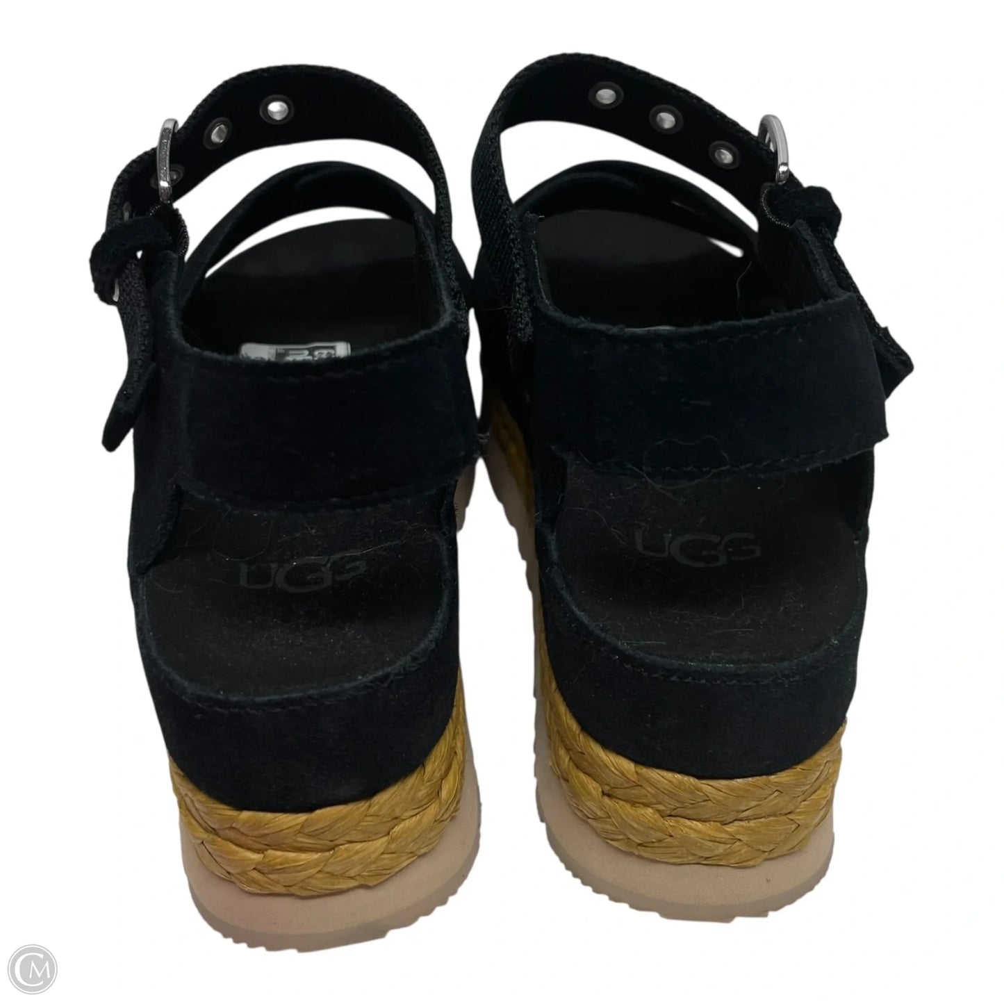 Sandals Designer By Ugg In Black, Size: 7