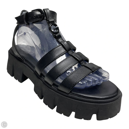 Sandals Heels Platform By yokono  In Black, Size: 7