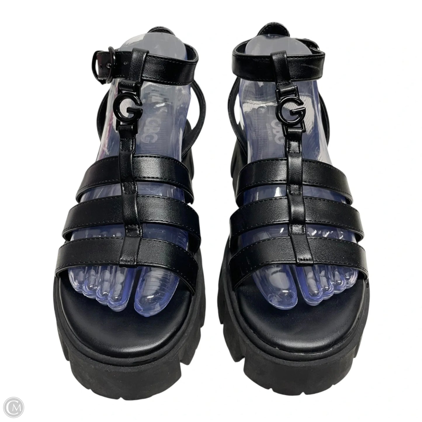 Sandals Heels Platform By yokono  In Black, Size: 7