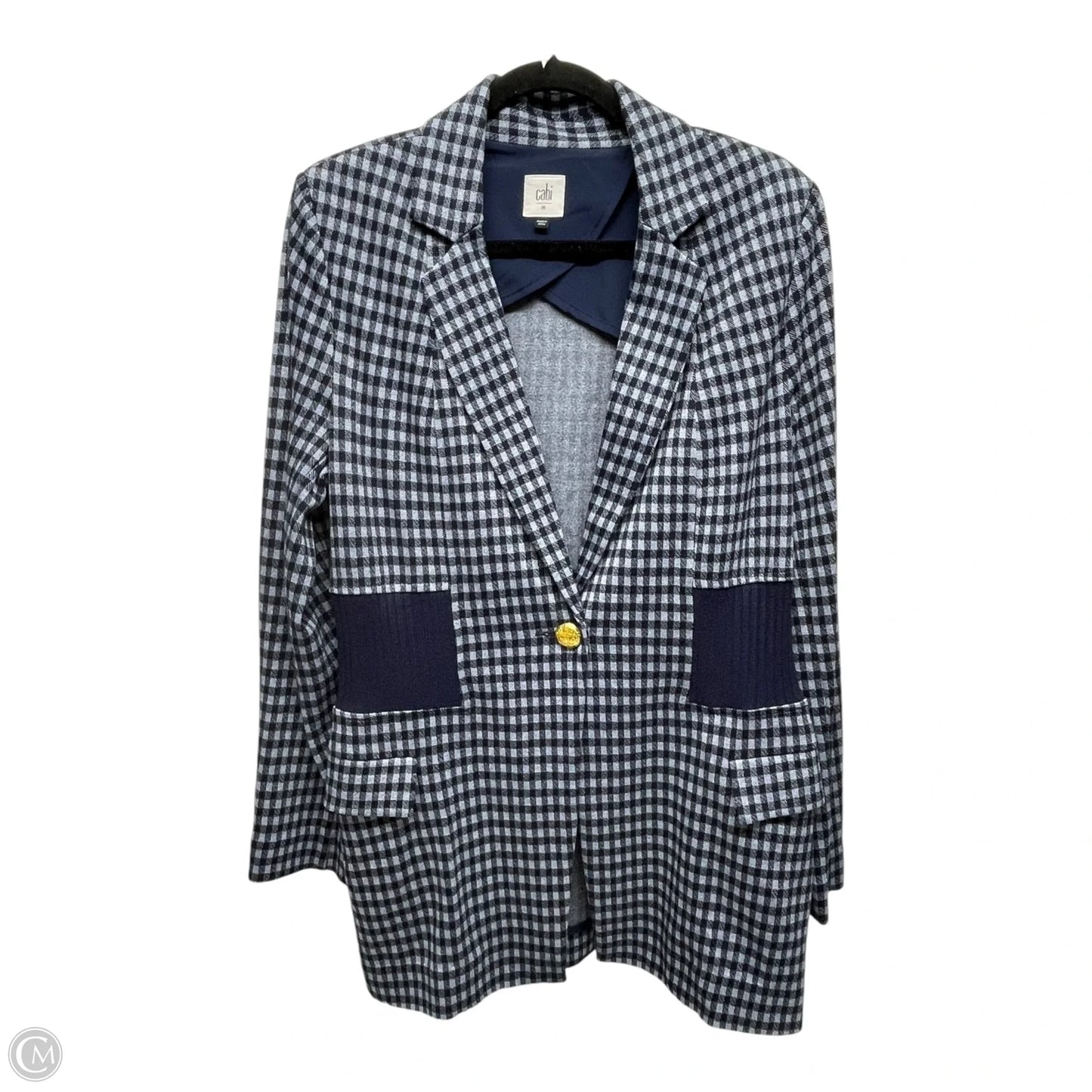 Blazer By Cabi In Checkered Pattern, Size: M
