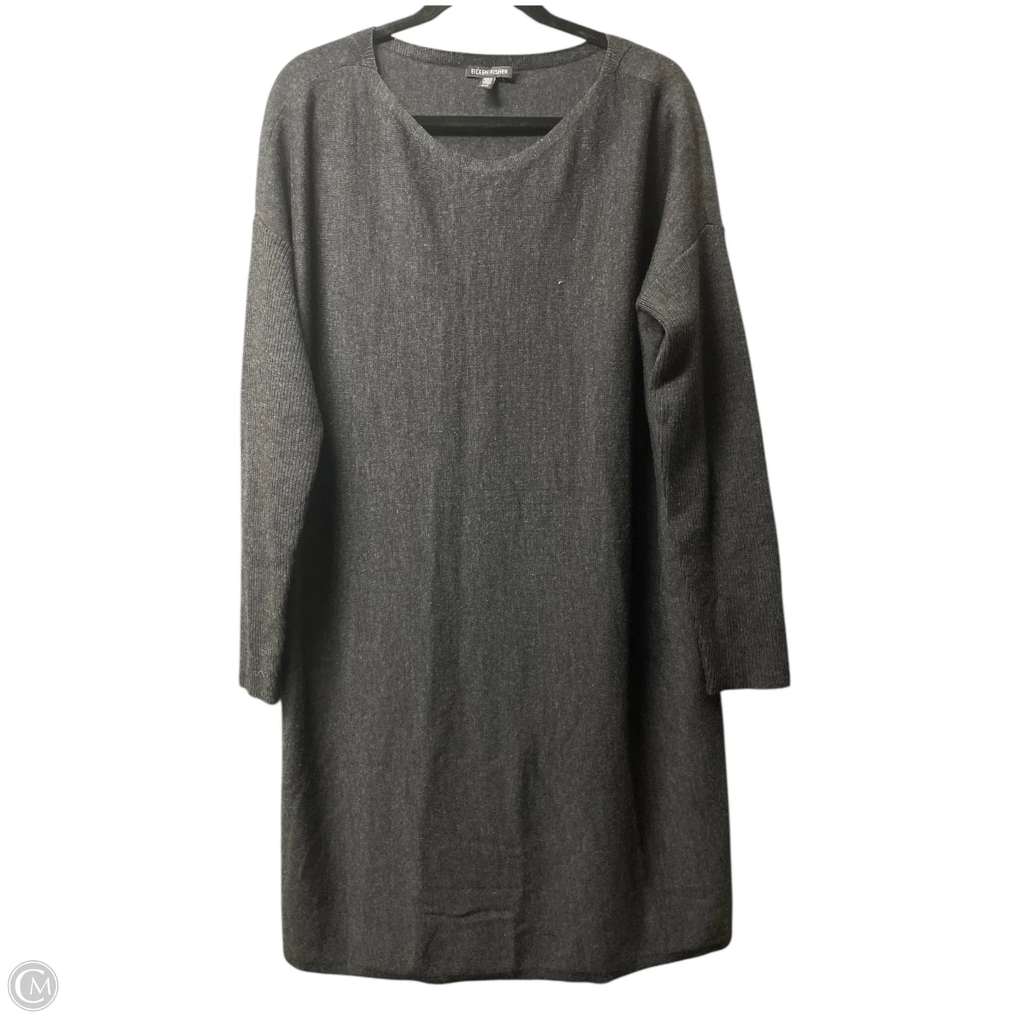 Dress Casual Short By Eileen Fisher In Grey, Size: M