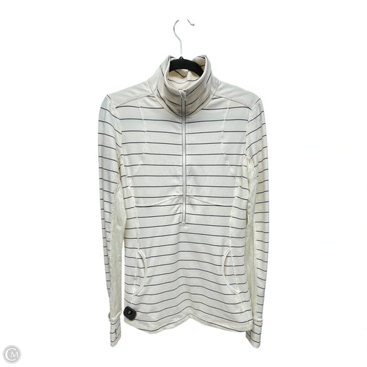 Athletic Sweatshirt Collar By Lululemon In Striped Pattern, Size: 10
