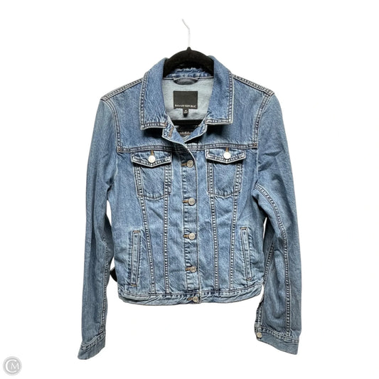 Jacket Denim By Banana Republic In Blue Denim, Size: M