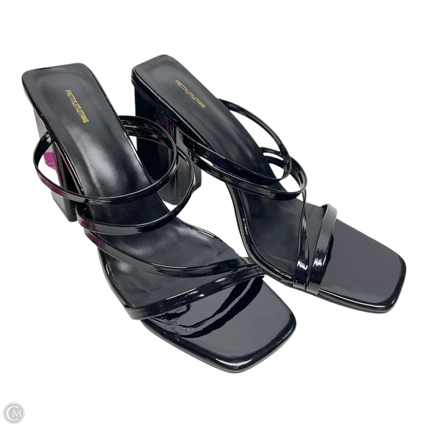 Shoes Heels Block By Pretty Little Thing In Black, Size: 8