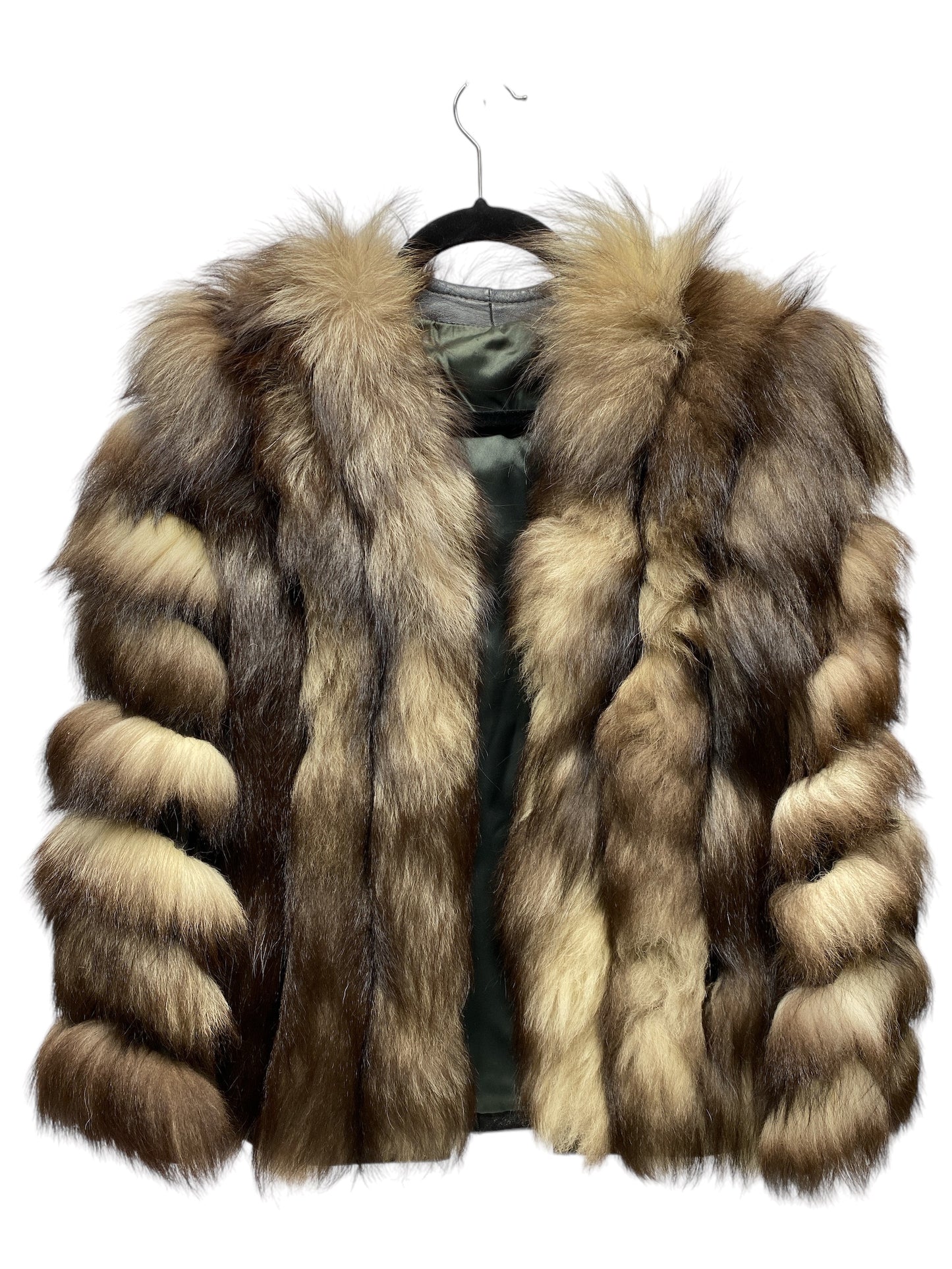 Coat Faux Fur & Sherpa By Clothes Mentor In Brown & Tan, Size: S