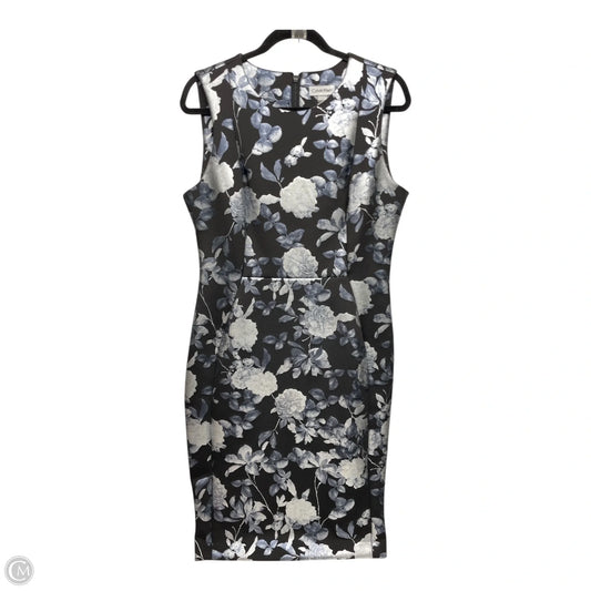 Dress Casual Short By Calvin Klein In Floral Print, Size: 12