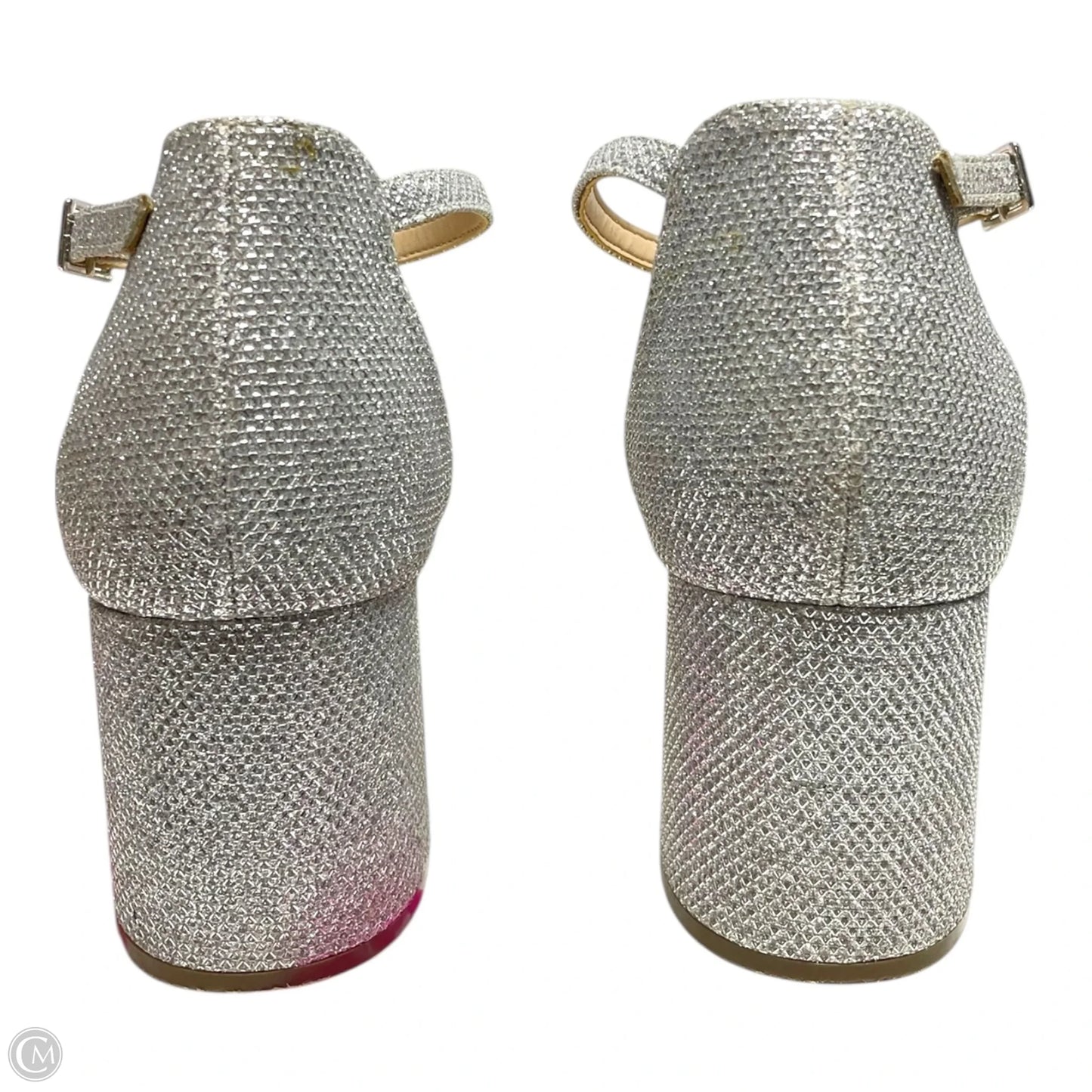 Shoes Heels Block By Nine And Company In Silver, Size: 8.5