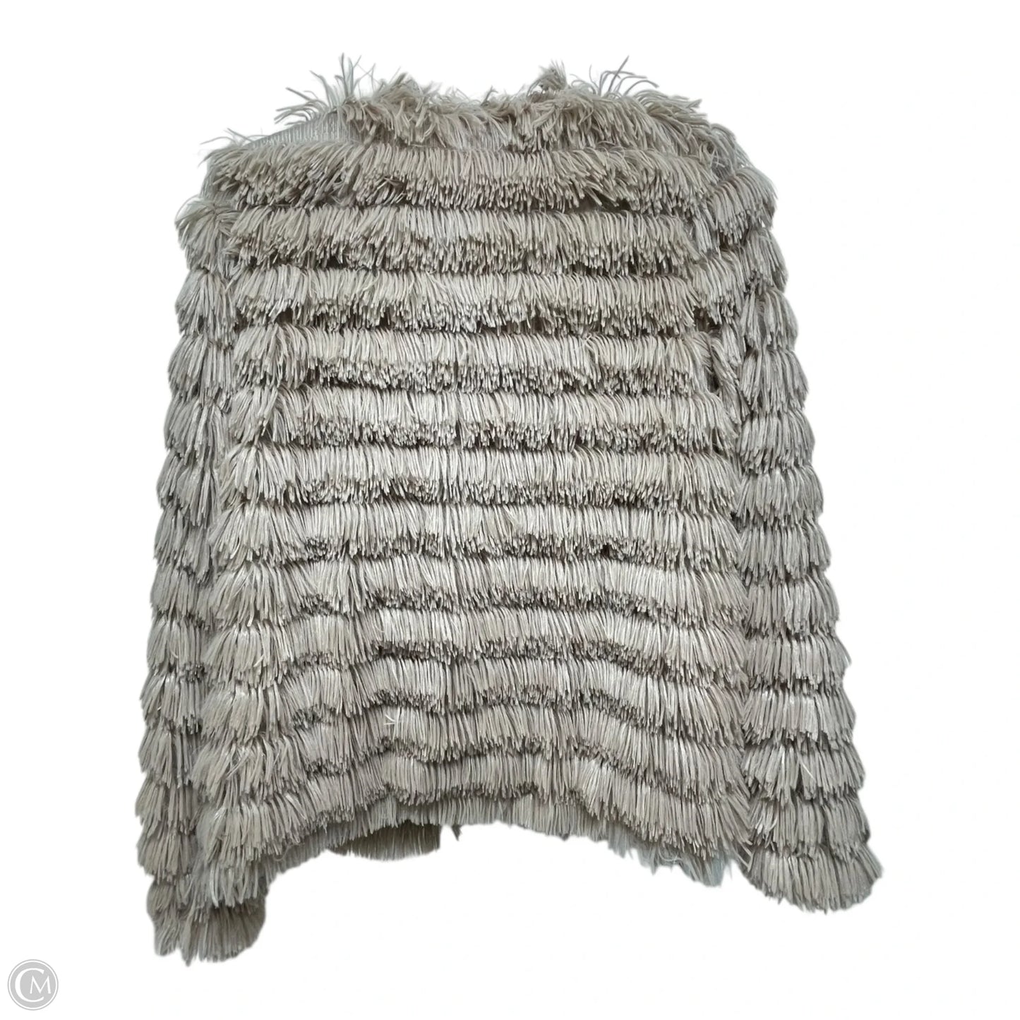 Jacket Faux Fur & Sherpa By Main Strip In Tan, Size: S
