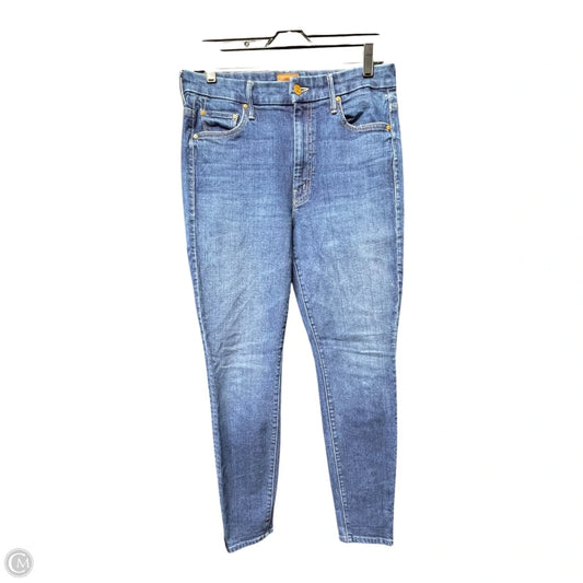 Jeans Skinny By Mother In Blue Denim, Size: 10