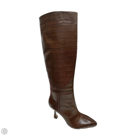 Boots Knee Heels By Marc Fisher In Brown, Size: 7