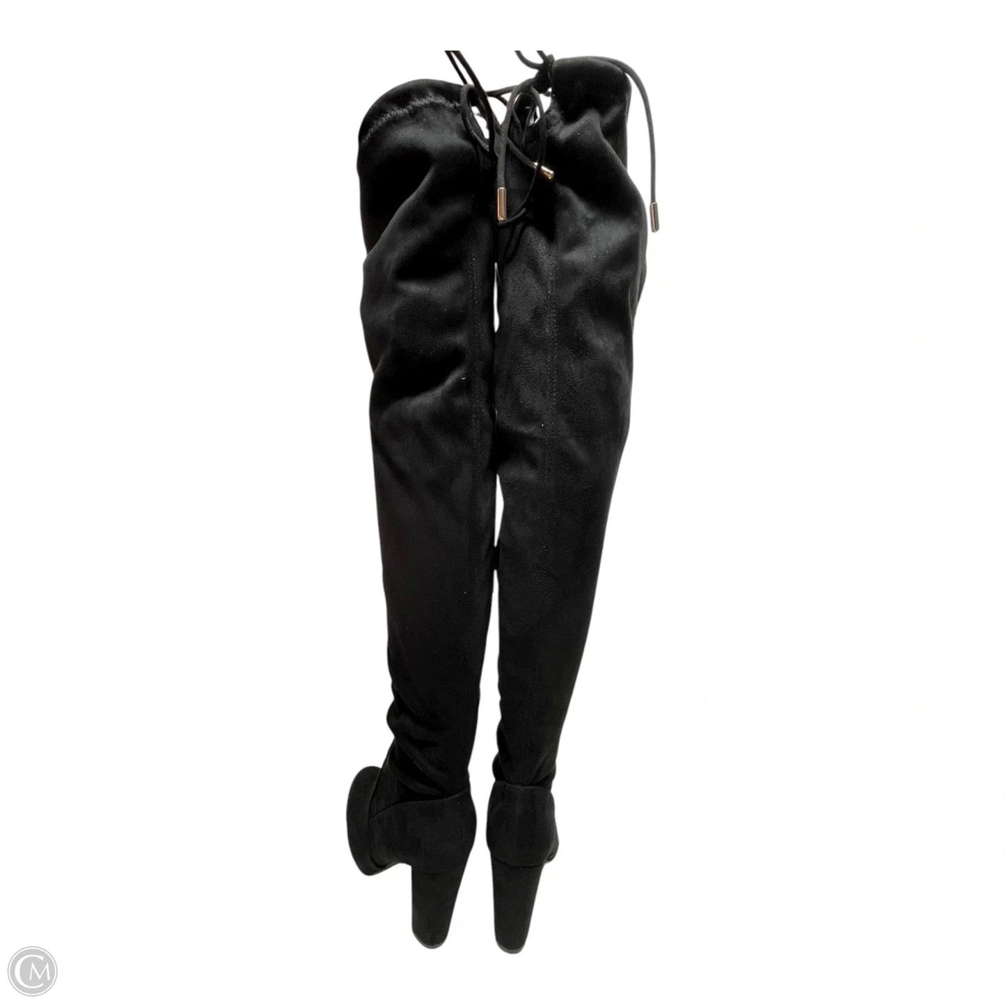 Boots Knee Heels By Journee In Black, Size: 8