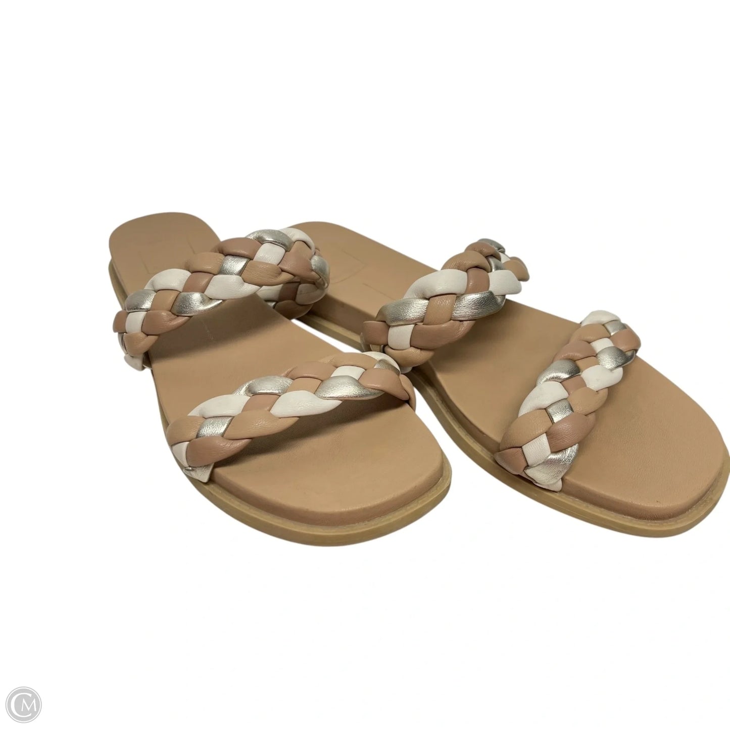 Sandals Flats By Dolce Vita In Cream & Tan, Size: 9.5