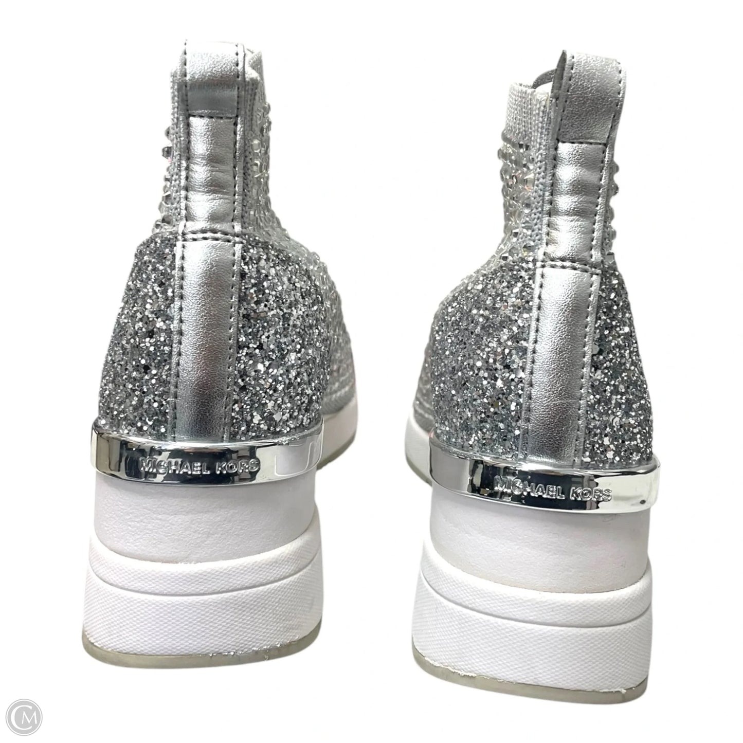 Shoes Sneakers Platform By Michael By Michael Kors In Silver, Size: 7