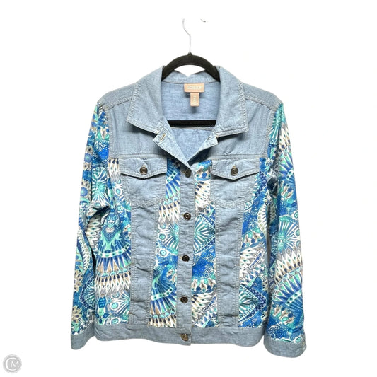 Jacket Other By Chicos In Paisley Print, Size: L