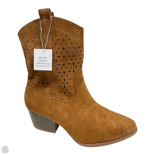 Boots Western By Clothes Mentor In Brown, Size: 8