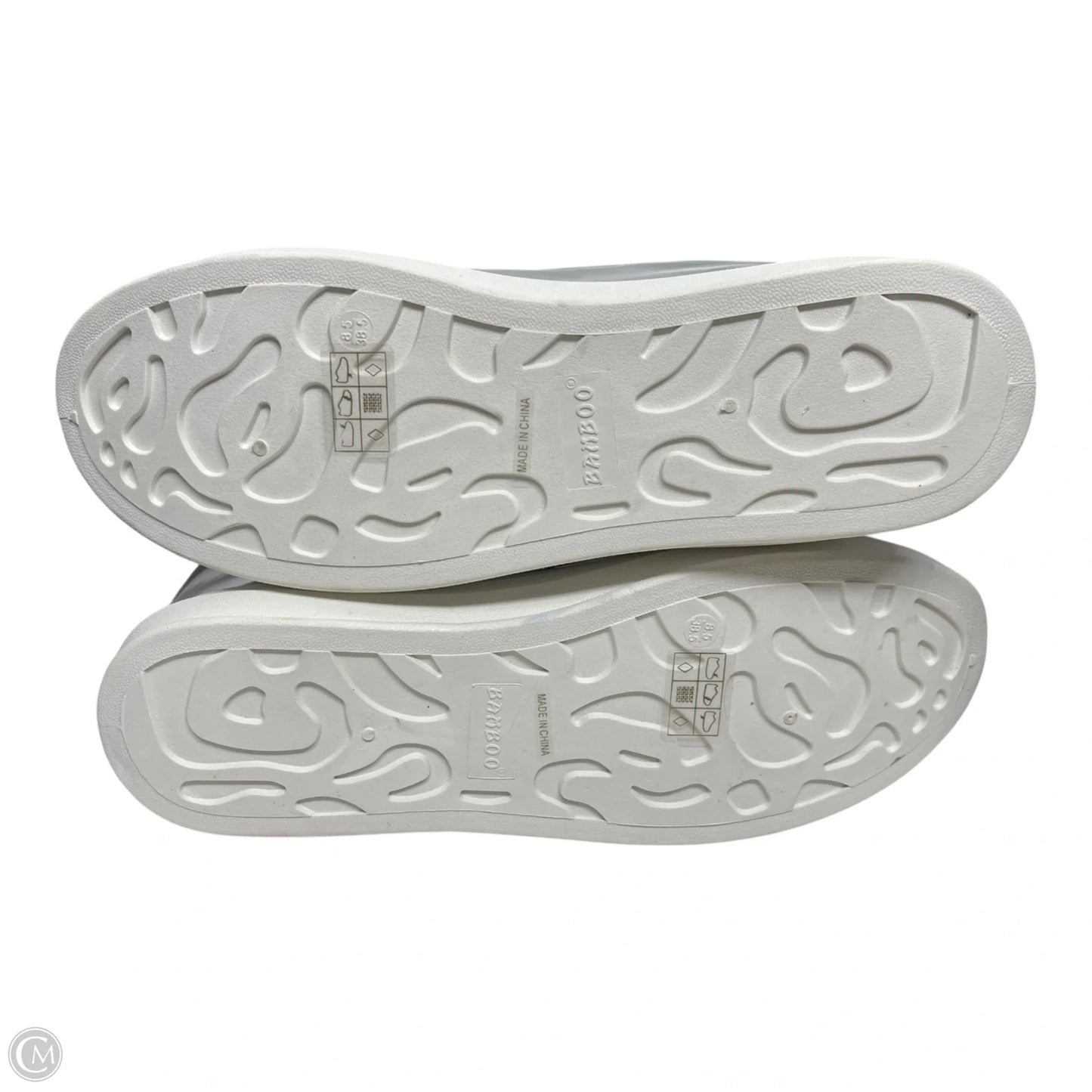 Shoes Sneakers By Bamboo In Silver, Size: 8.5