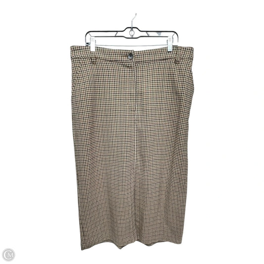 Skirt Midi By Cabi In Plaid Pattern, Size: 14