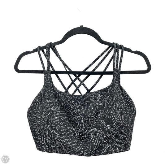 Athletic Bra By Athleta In Black & White, Size: L