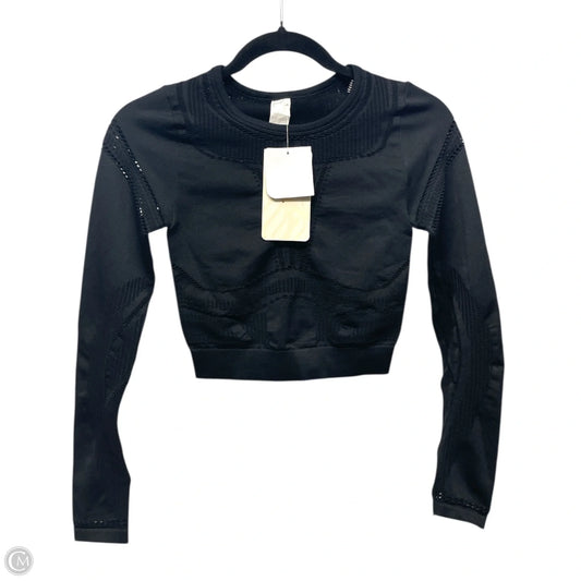 Athletic Top Long Sleeve Crewneck By Fabletics In Black, Size: Xs