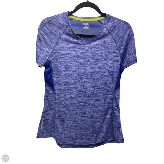 Athletic Top Short Sleeve By Danskin In Blue, Size: M