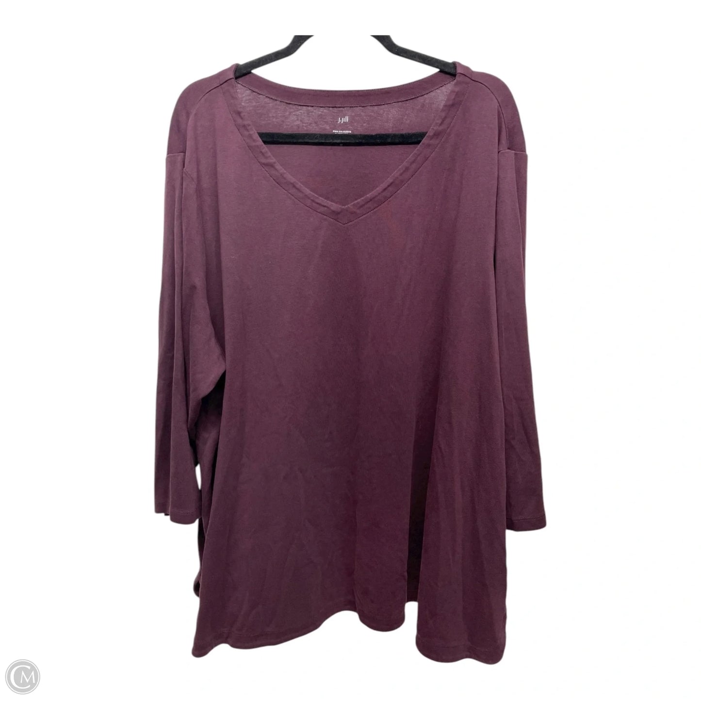 Top Long Sleeve By J. Jill In Purple, Size: 4x