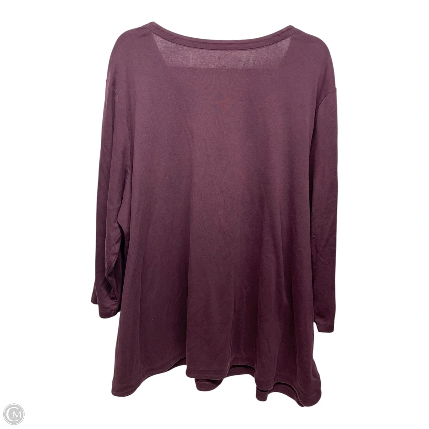Top Long Sleeve By J. Jill In Purple, Size: 4x