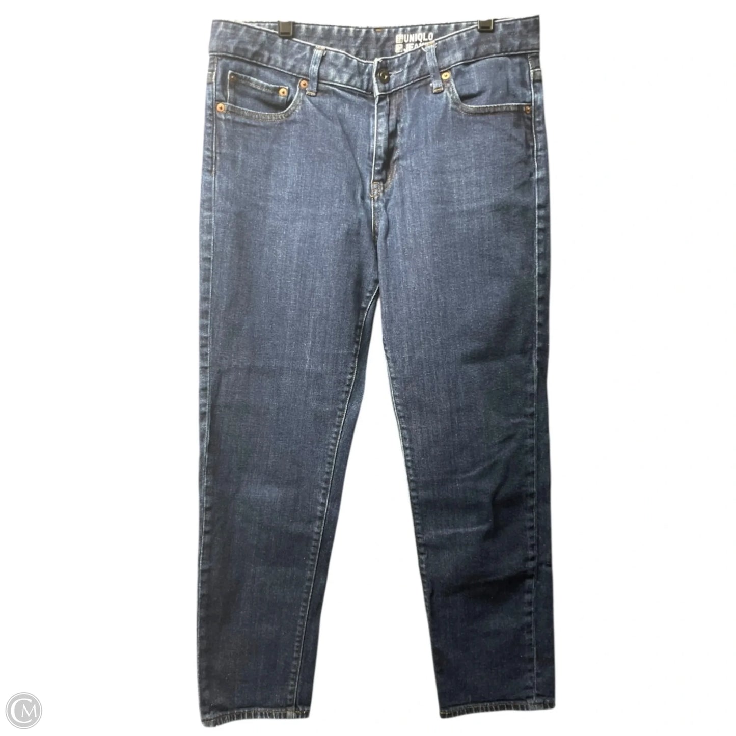 Jeans Boyfriend By Uniqlo In Blue Denim, Size: 0