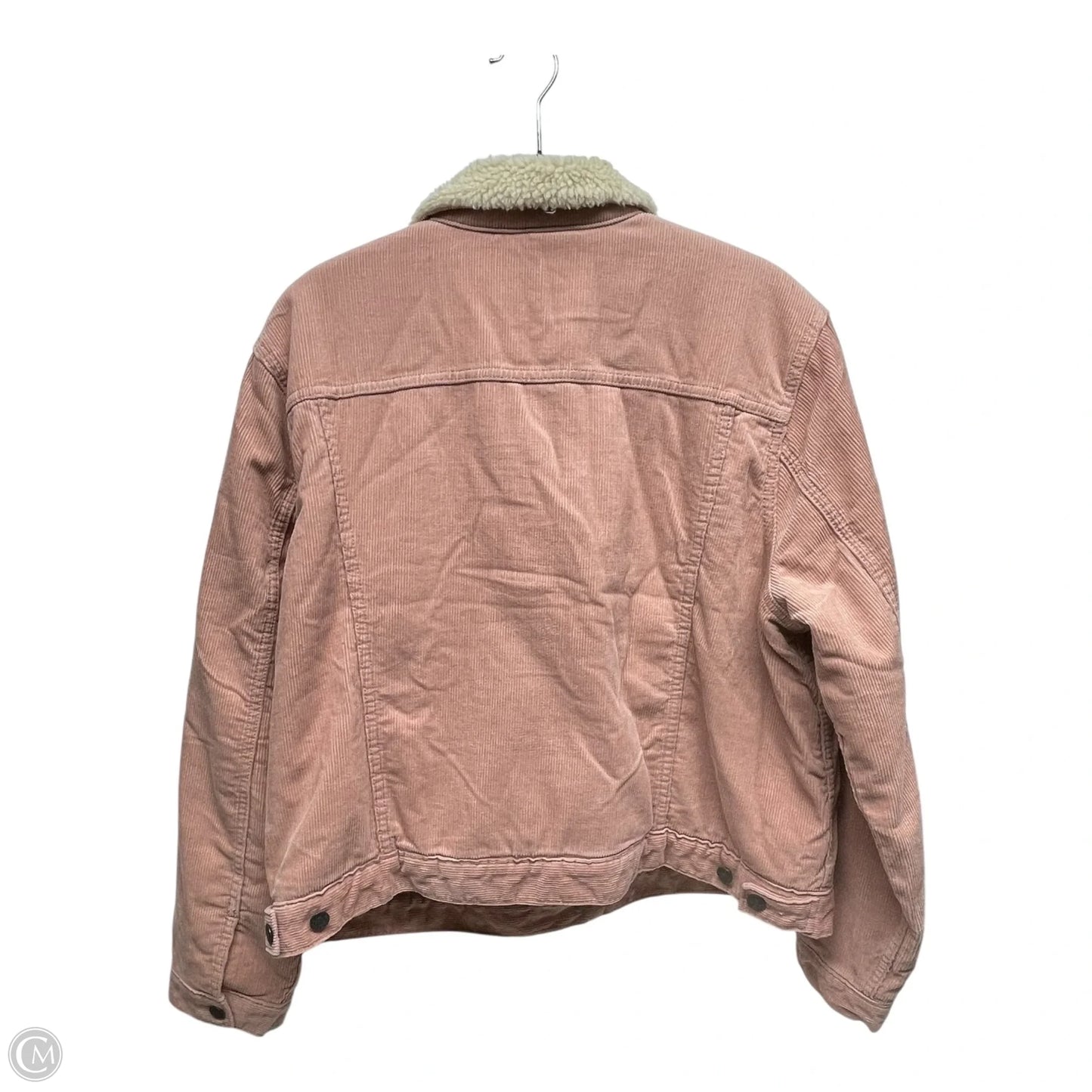 Jacket Faux Fur & Sherpa By Gap In Pink, Size: Xl