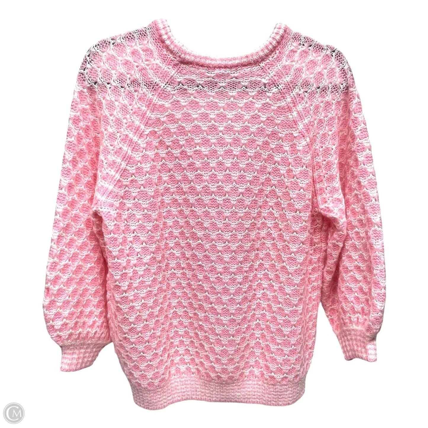 Sweater Designer By Lilly Pulitzer In Pink & White, Size: L
