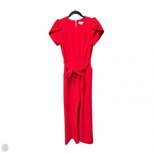 Jumpsuit By Calvin Klein In Red, Size: 4