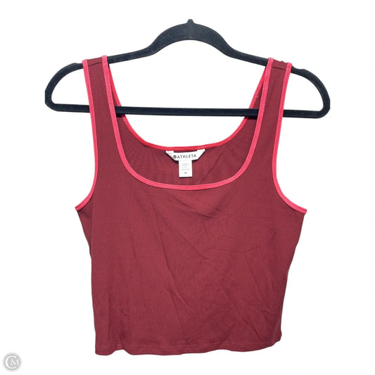 Athletic Tank Top By Athleta In Red, Size: M