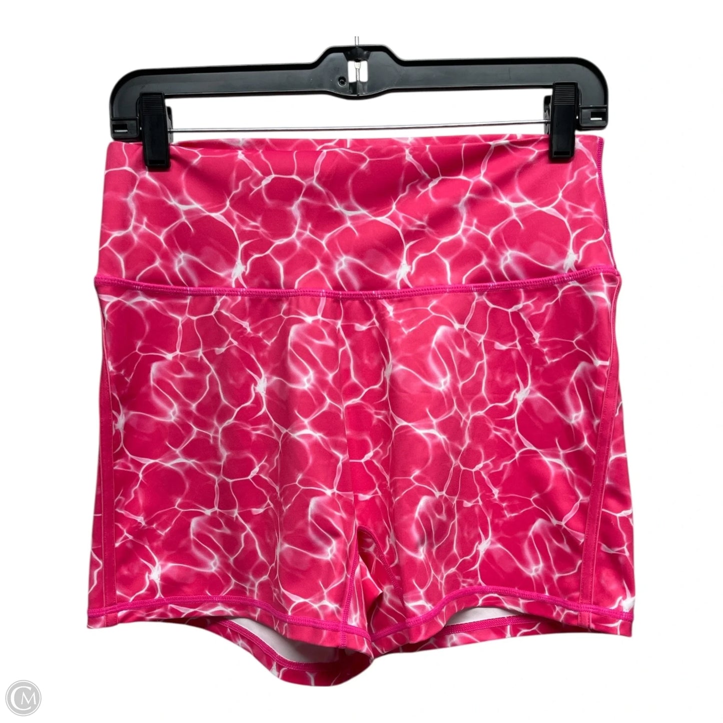 Athletic Shorts By Buffbunny In Pink & White, Size: 2x