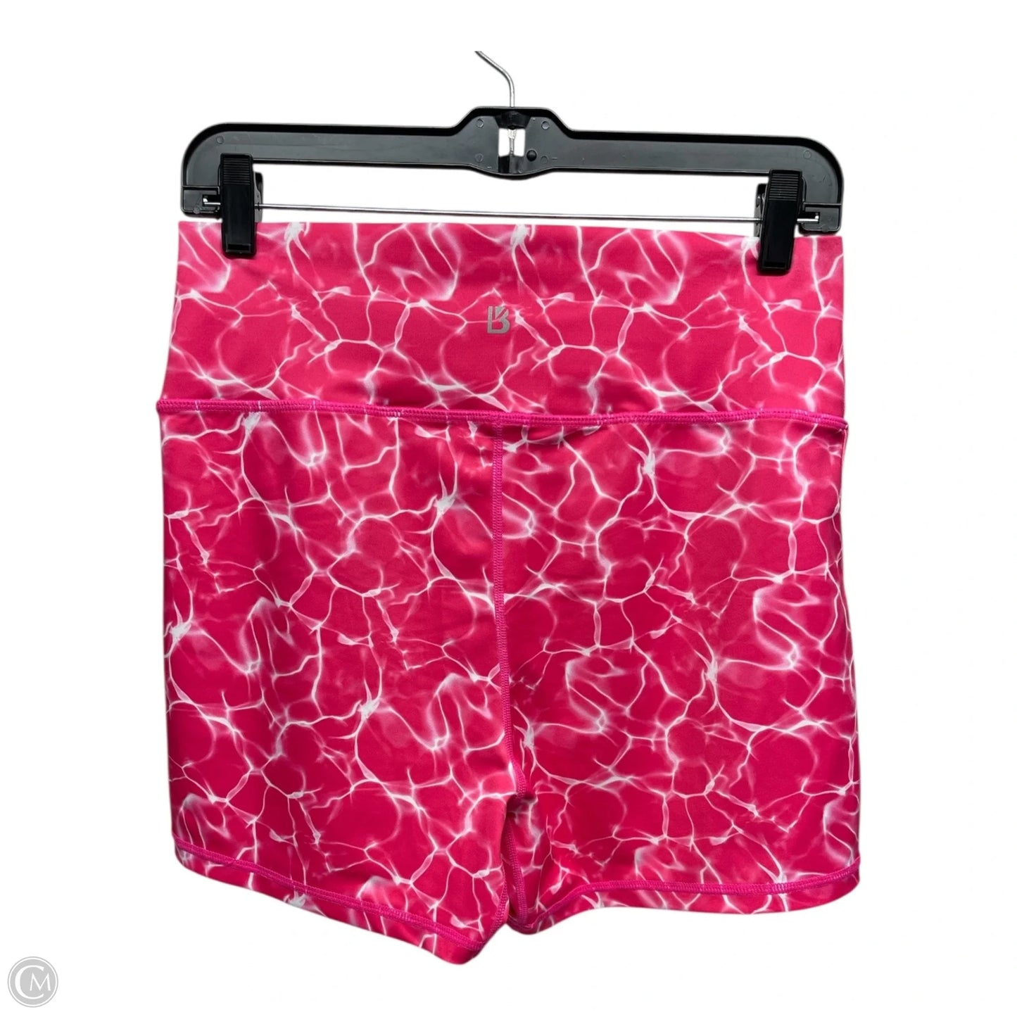 Athletic Shorts By Buffbunny In Pink & White, Size: 2x